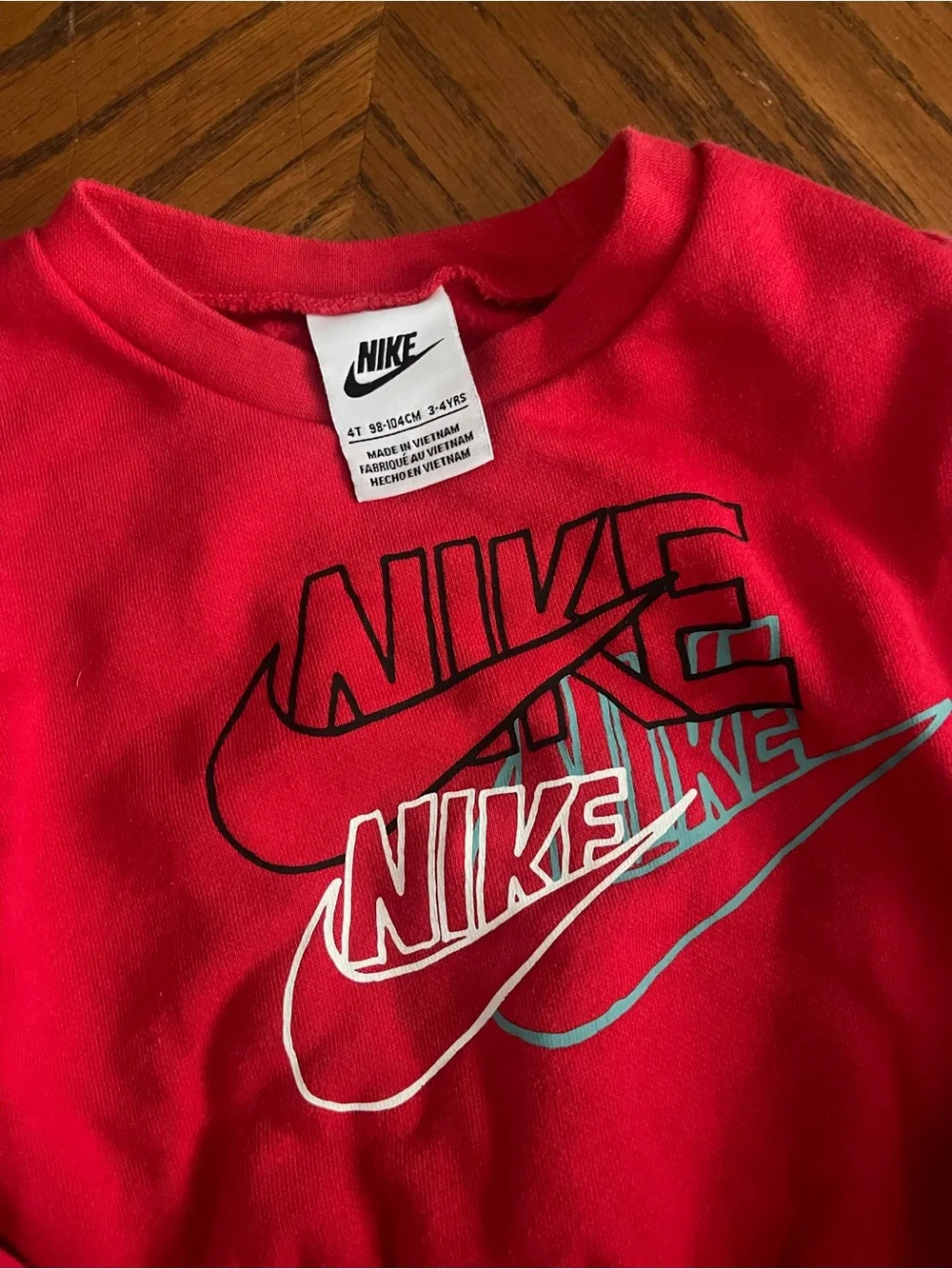 Nike Kids Red and Black Athletic Joggers